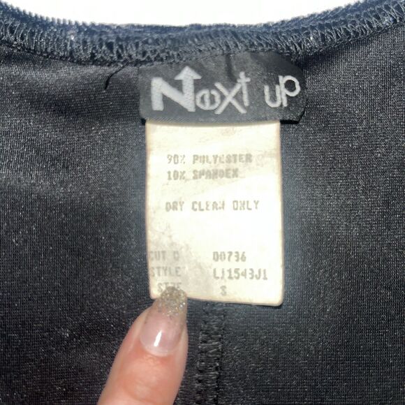 Women’s S Small Prom Vintage Gothic Maxi Dress Sparkles 90s Velvet - Picture 3 of 10